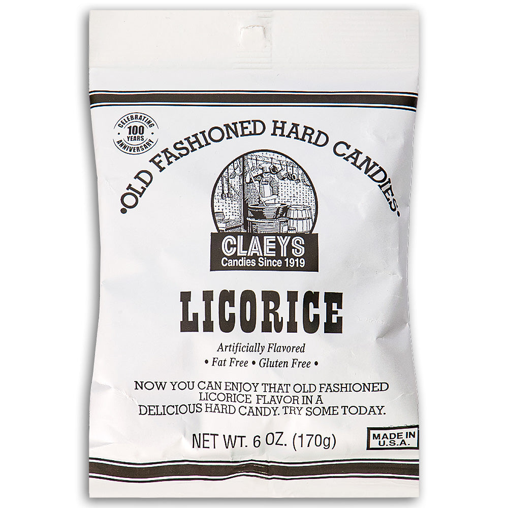 Claeys Licorice Old Fashioned Hard Candies 170g Front