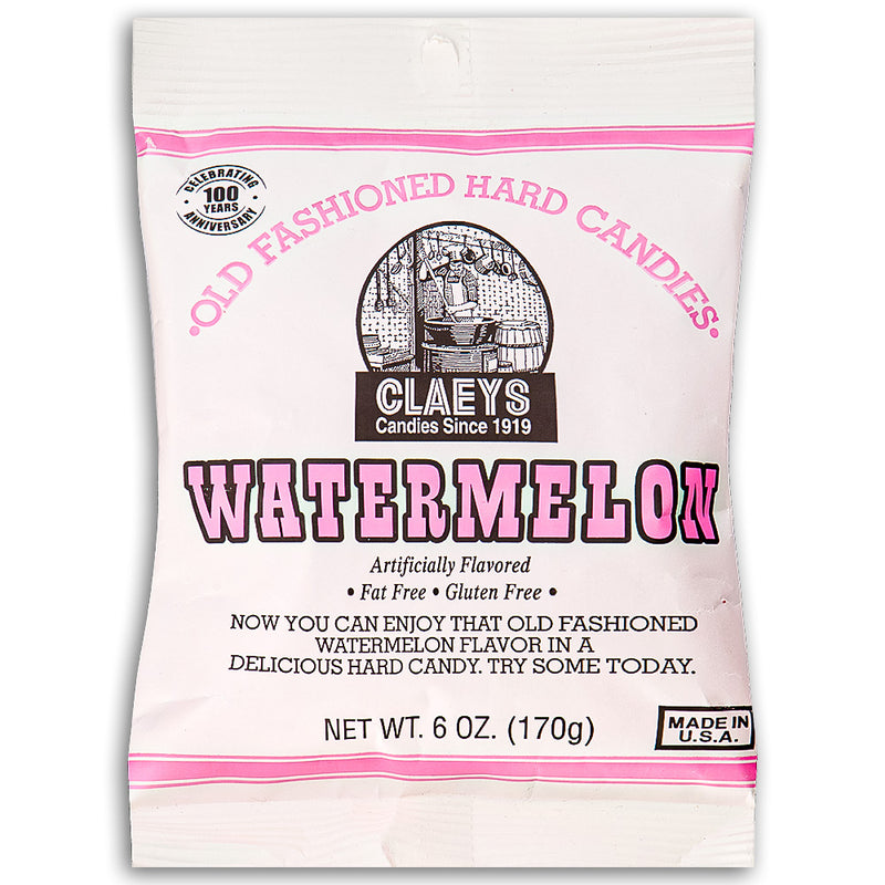 Claeys Watermelon Old Fashioned Hard Candies 170g Front