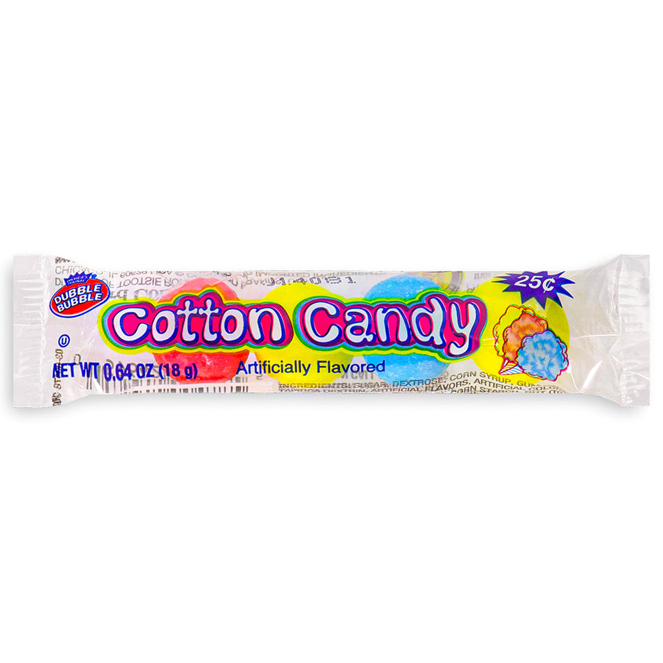 Dubble Bubble Cotton Candy Bubble Gum 18 g Front