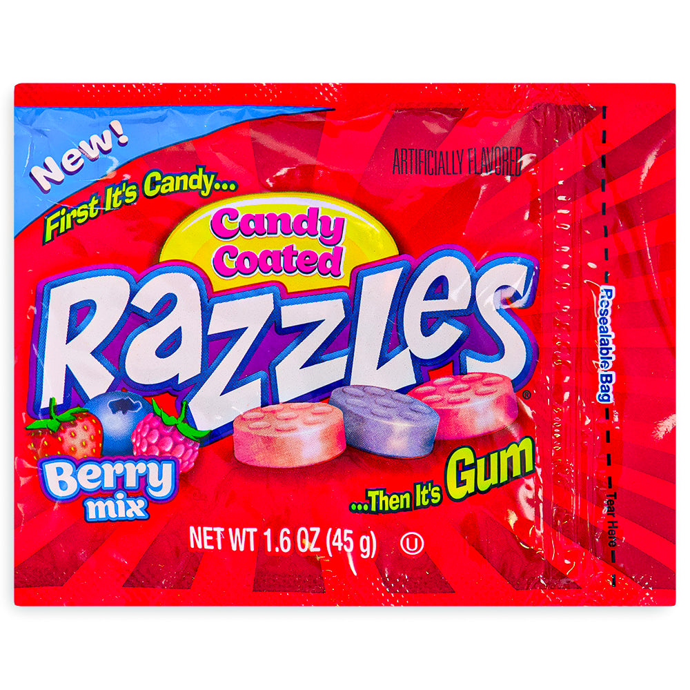 Razzles Berry Mix Candy 45 g Front