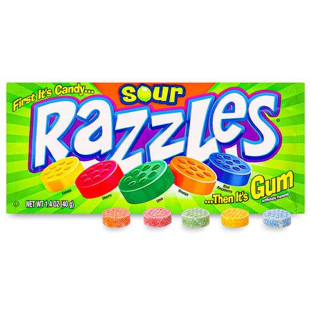 Razzles Sour Candy 1.4 oz.