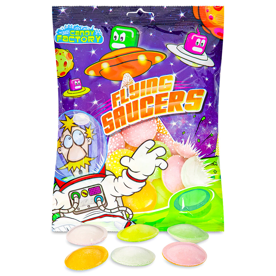 Crazy Candy Factory Flying Saucers UK 47g