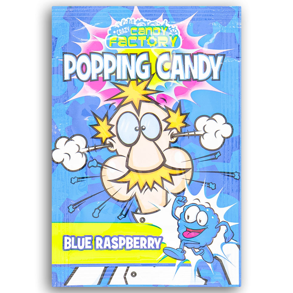 Crazy Candy Factory Popping Candy Blue Raspberry 7g Front