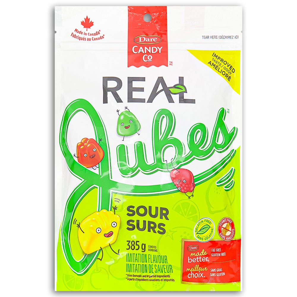 Dare Real Jubes Sour Candy 385g Front