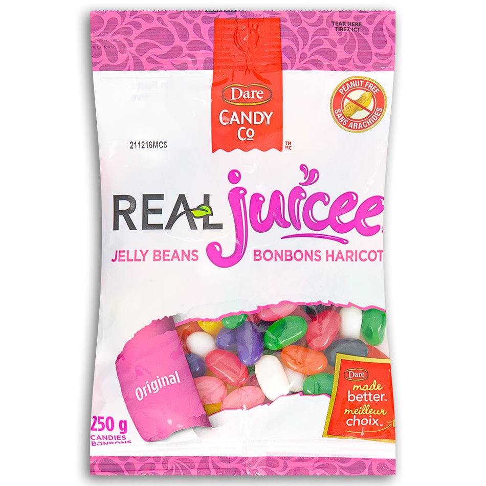 Dare RealJuicee Jelly Beans Candy 250g Front