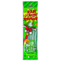 Sour Power Straws Green Apple 1.75oz Front