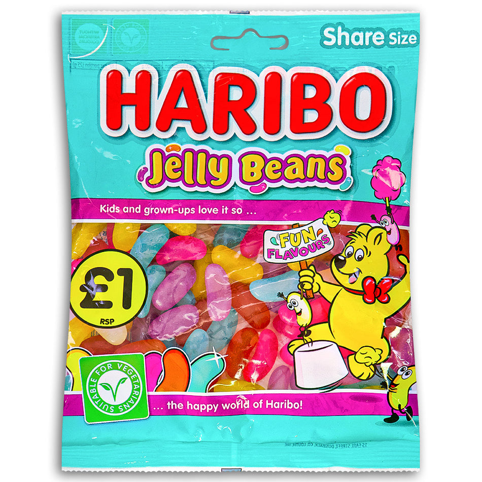 Haribo Jelly Beans UK 160g Front