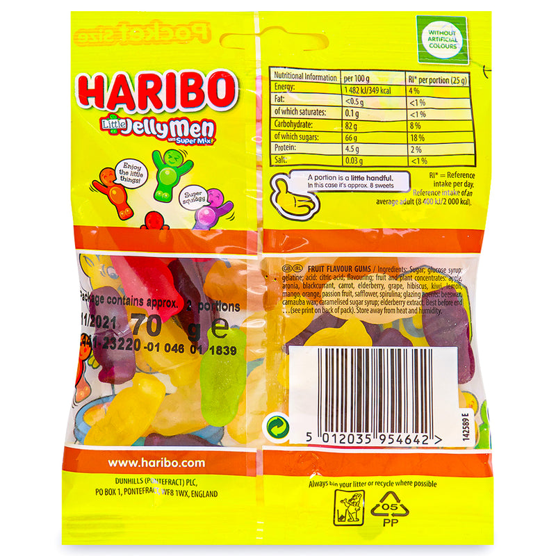 Haribo Little Jelly Men UK Rear