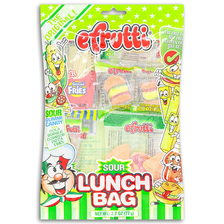 eFrutti Sour Lunch Bag 77g Front