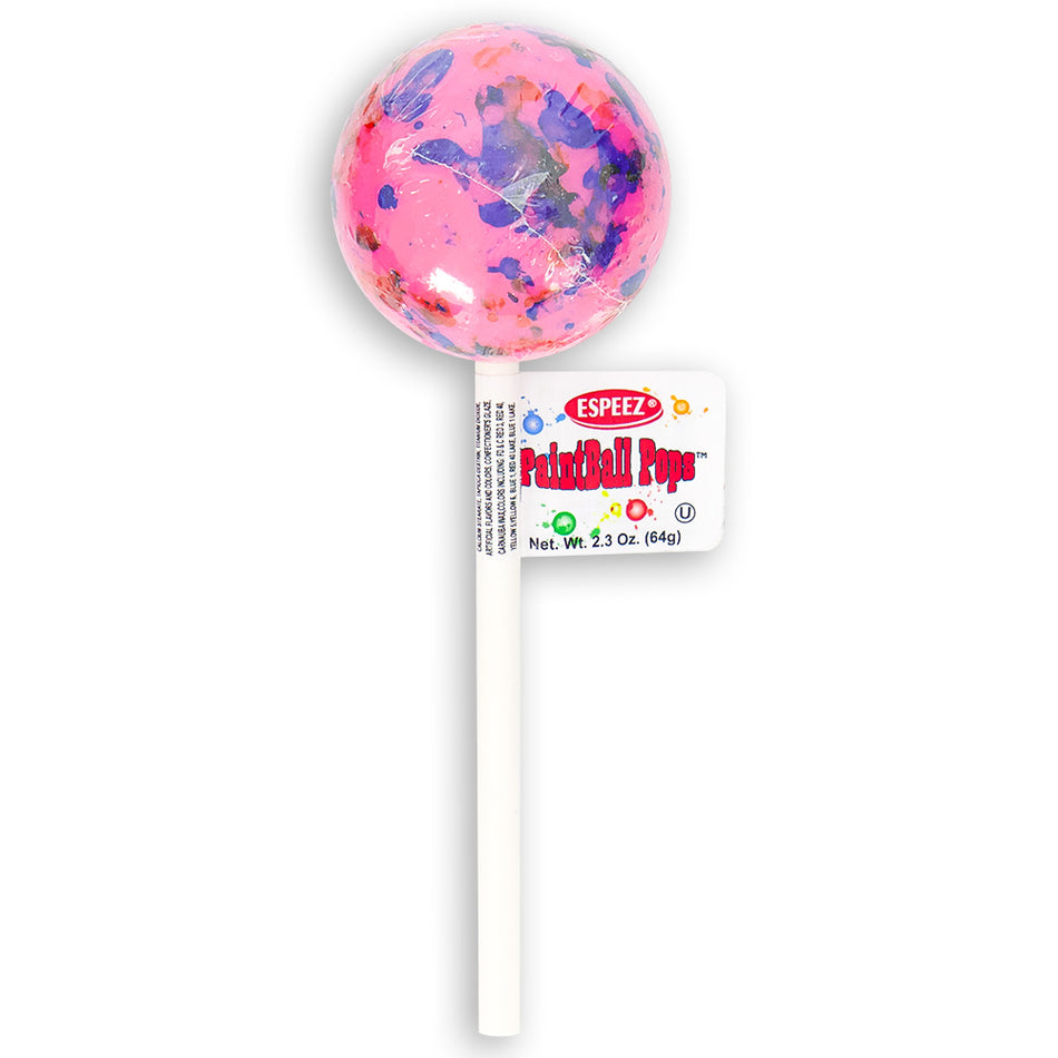 Espeez Paintball Pops Jawbreakers Candy 84g Front