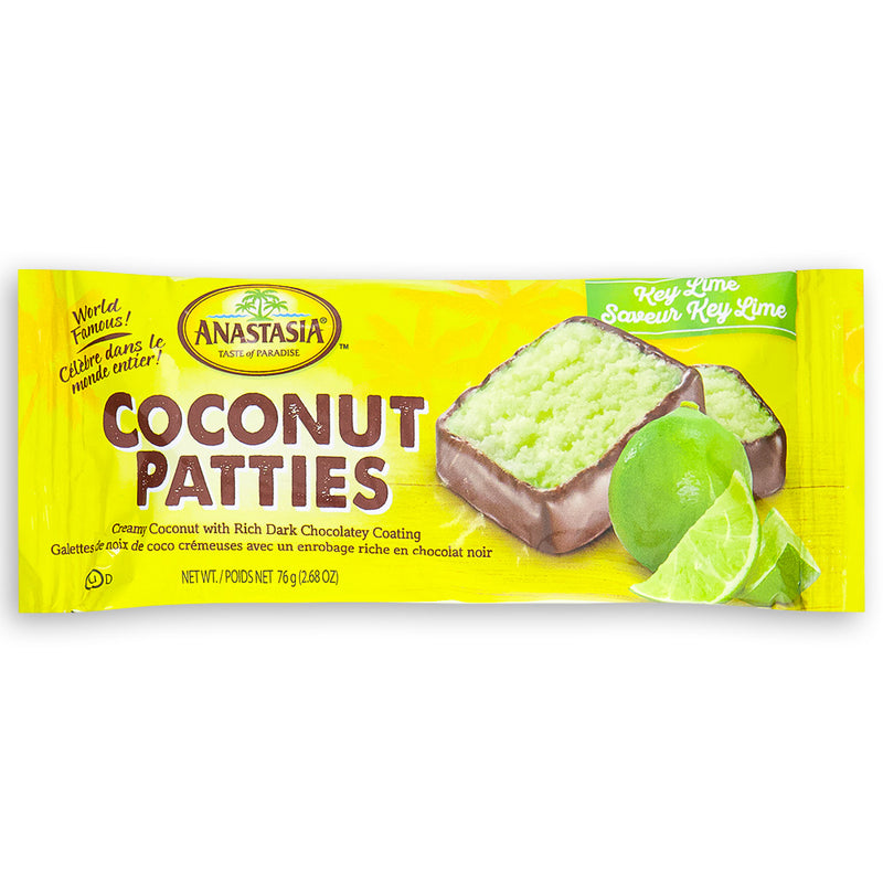 Anastasia Key Lime Coconut Patties 70g Front