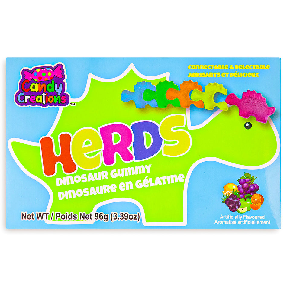 Herds Dinosaur Gummy 96g Front