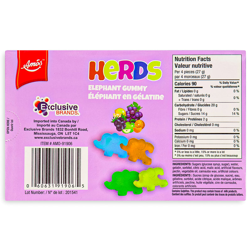 Herds Elephant Gummy 96g Back