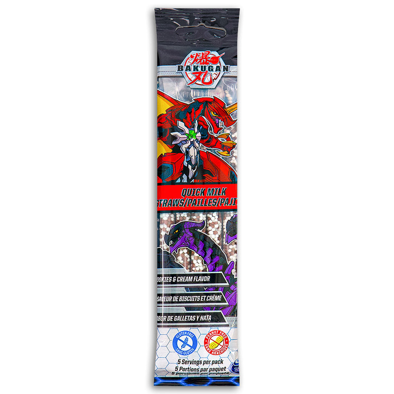 Quick Milk Magic Sipper Bakugan Straws 36g Front