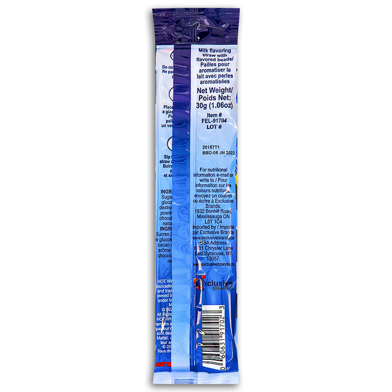 Quick Milk Magic Sipper Hot Wheels Straws 30g Back