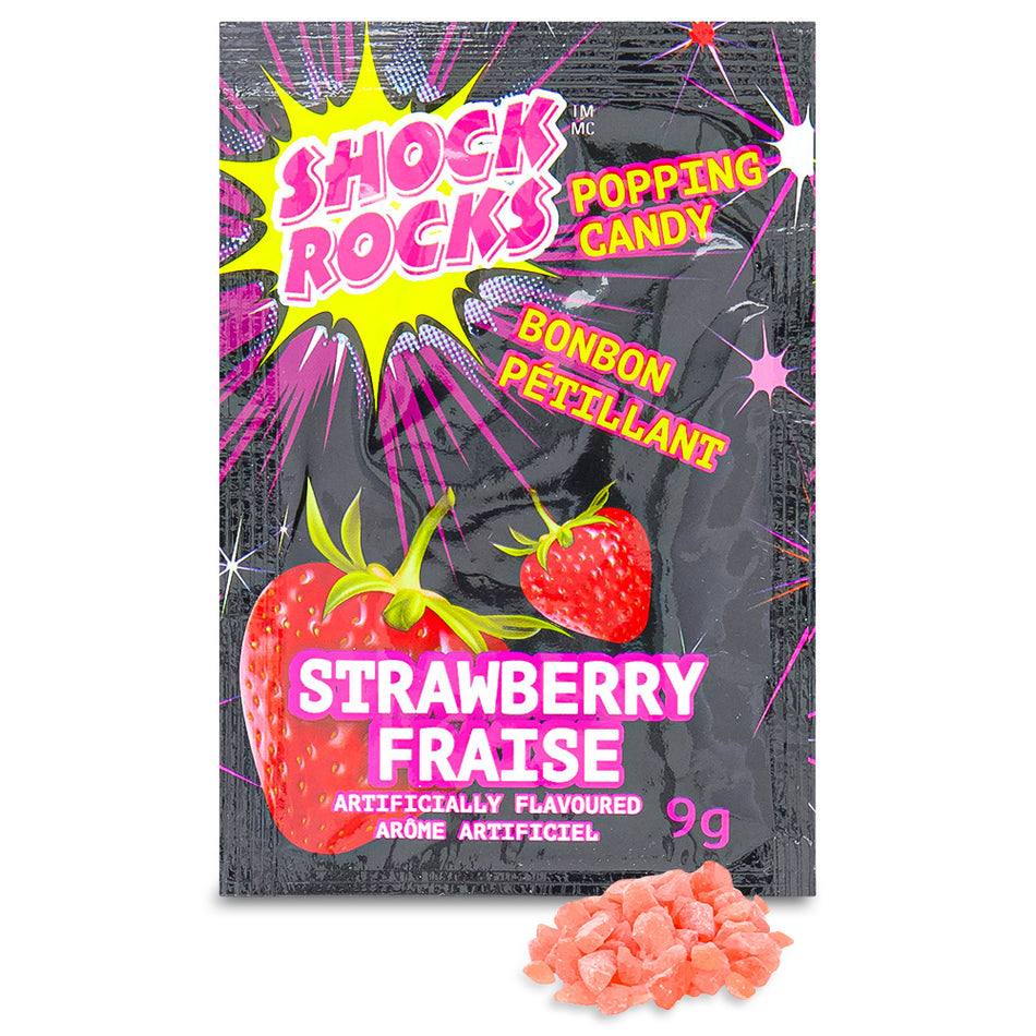 Shock Rocks Popping Candy Strawberry 9g