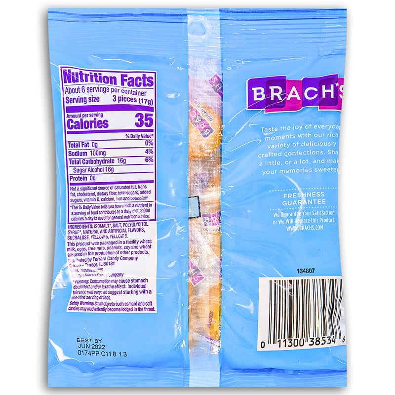 Brach's Sugar Free Butterscotch Back