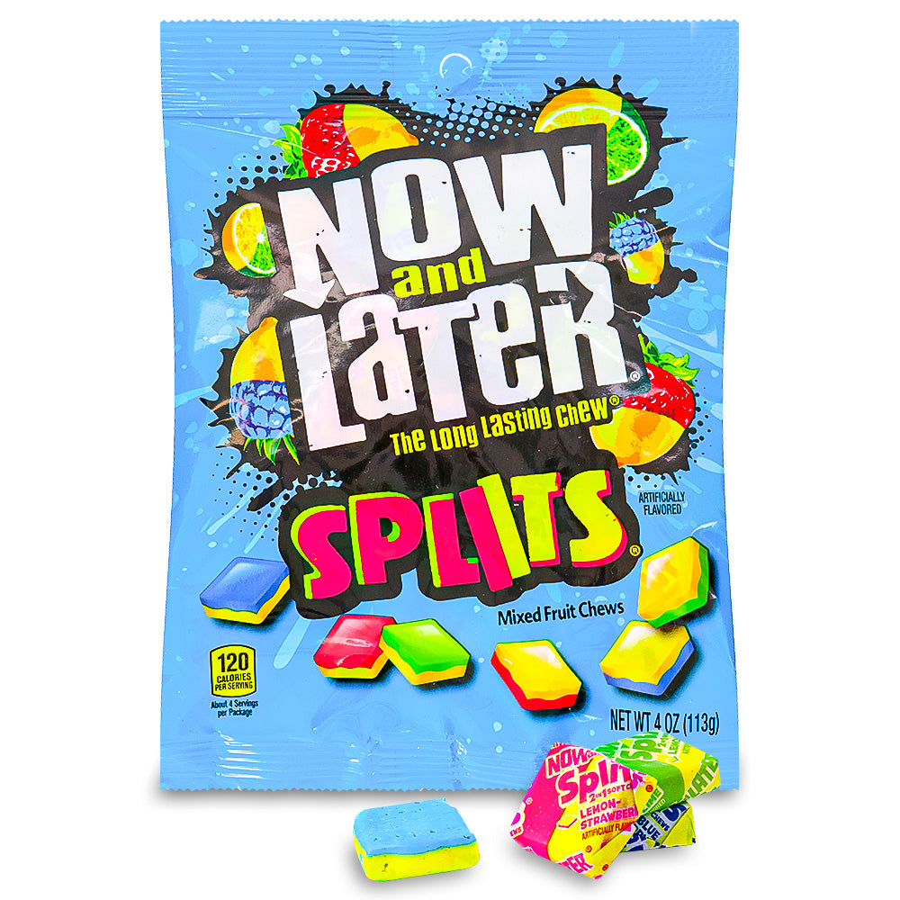 Now and Later Splits Fruit Chews 113 g