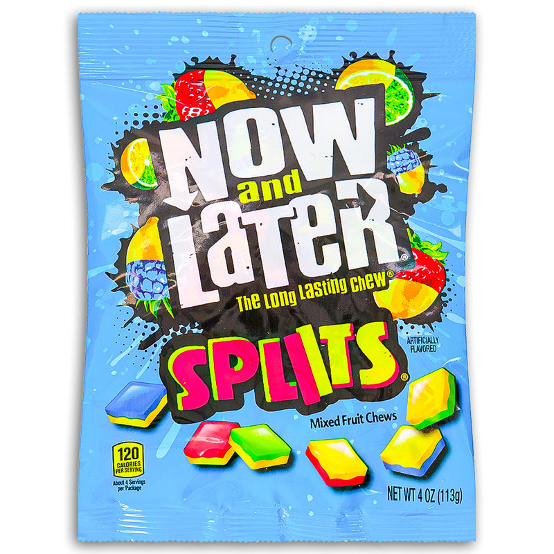 Now and Later Splits Fruit Chews 113 g Front