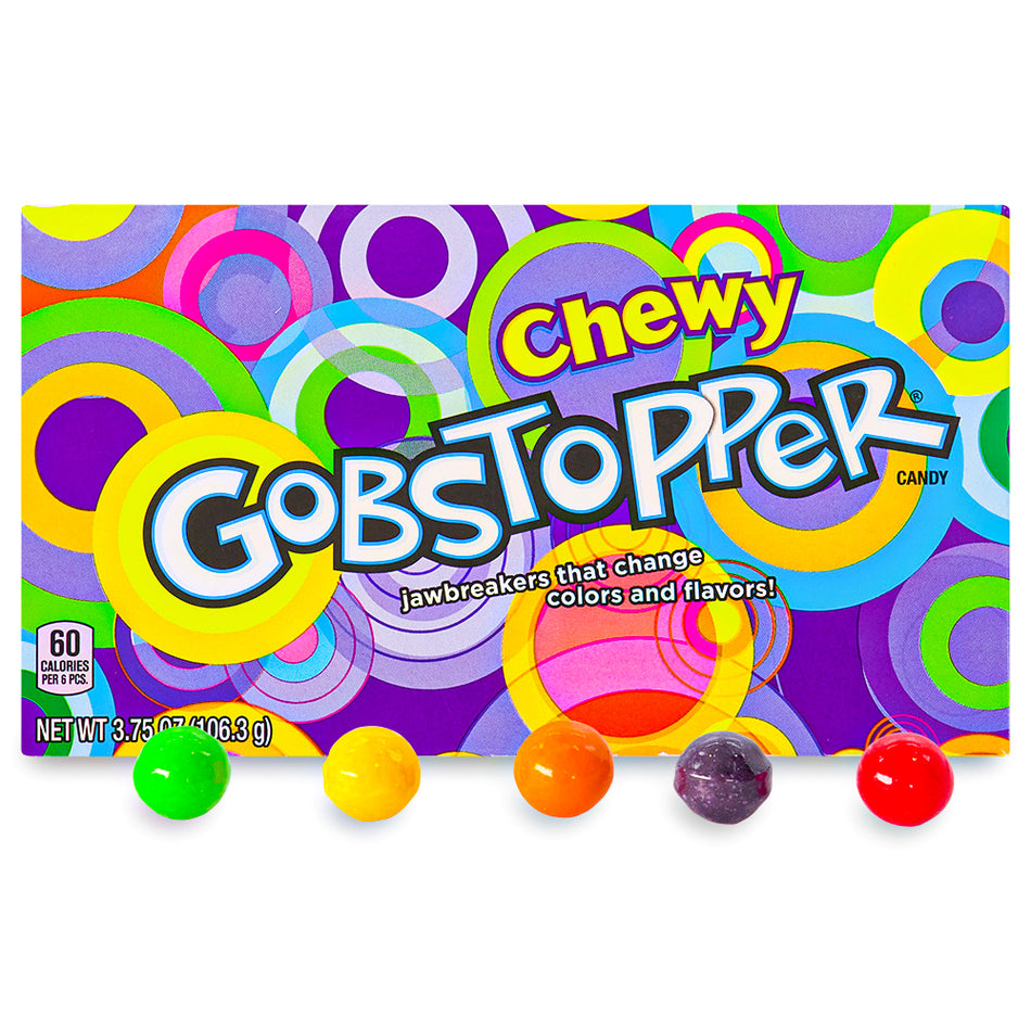 Chewy Gobstopper Candy Theater Pack 3.75oz Wonka Candy
