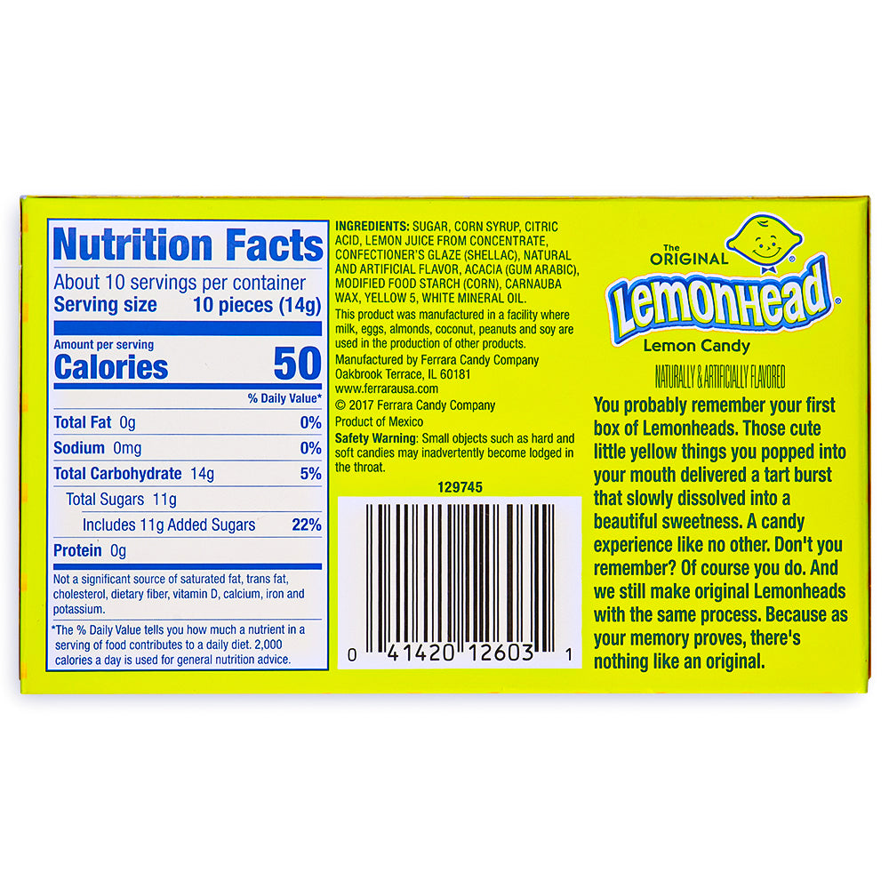 Lemonhead Original Lemon Candy Theatre Pack | Retro Candy