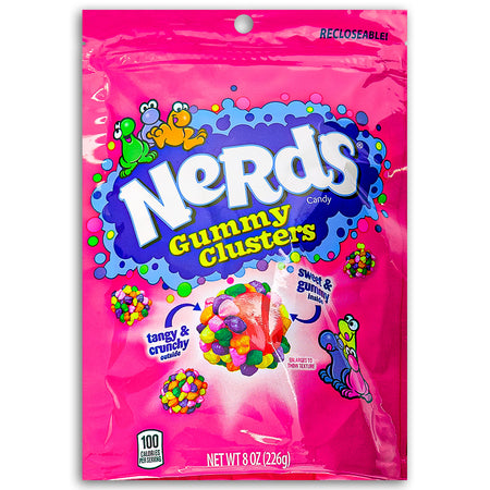 Nerds Gummy Clusters 8oz Front Nerds Candy
