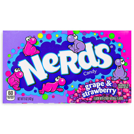 Nerds Candy Strawberry & Grape Theater Pack 5oz Front