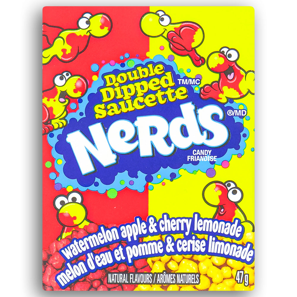 Nerds Candy Double Dipped Watermelon Apple & Cherry Lemonade 47g Front