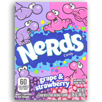 Nerds Candy Grape & Strawberry 1.65 oz  Front - willy wonka - nerds candy - retro candies