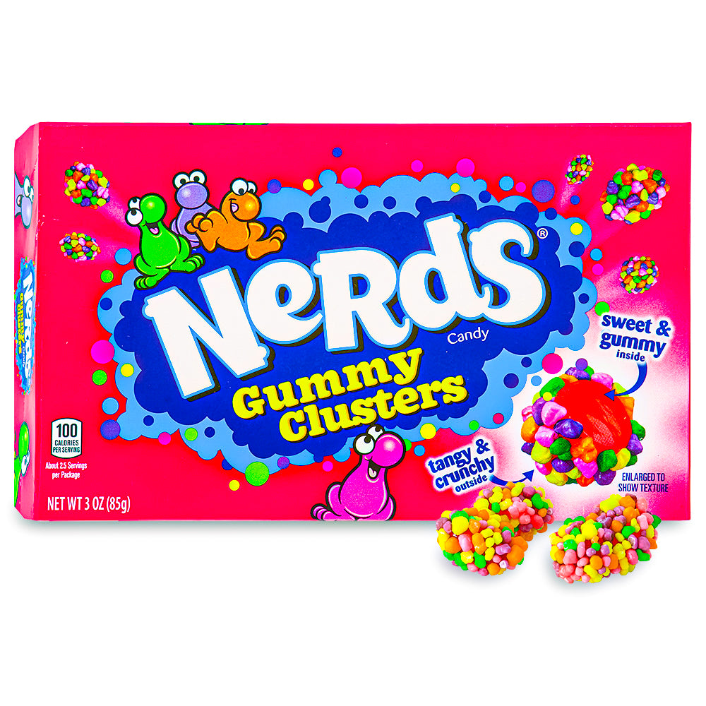 Nerds Gummy Clusters Theater Bo 3oz Wonka Candy