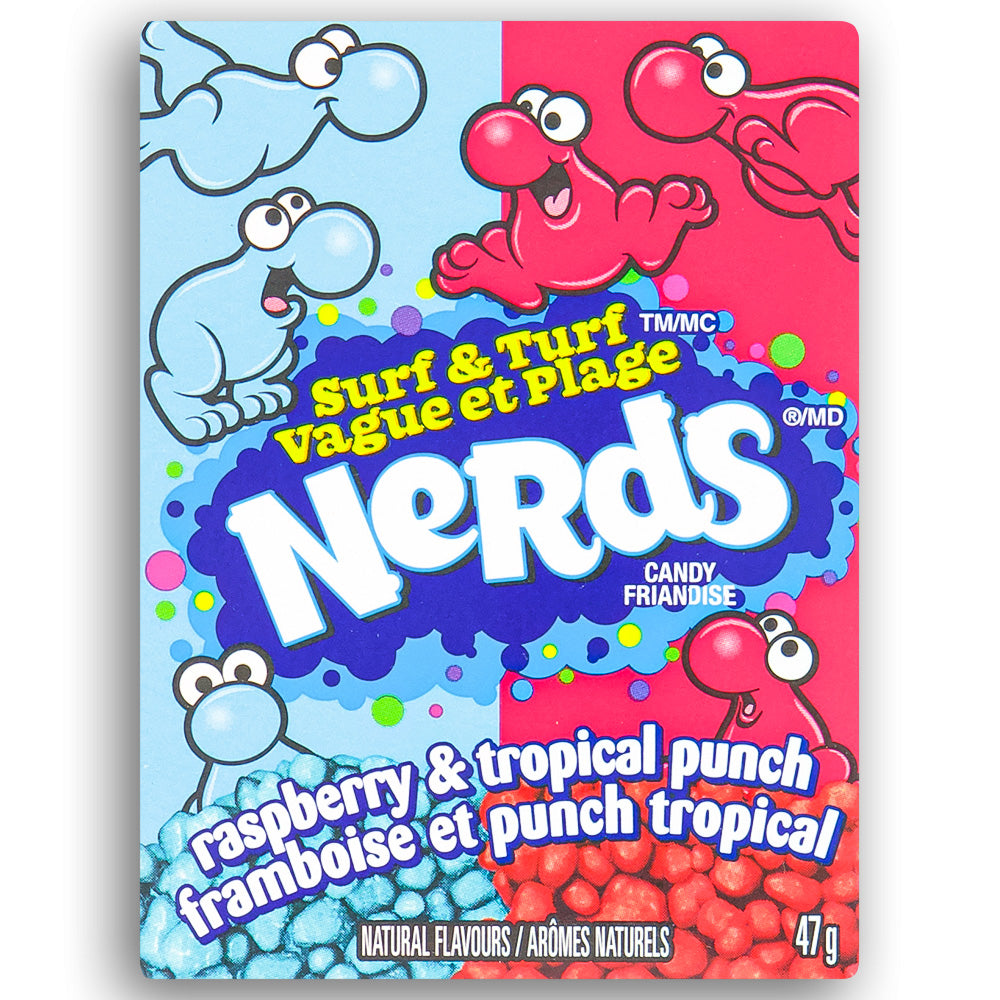 Nerds Candy Surf & Turf Raspberry/ Tropical Punch 47g Front