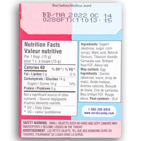 Nerds Candy Surf & Turf Raspberry/ Tropical Punch 47g Back Ingredients