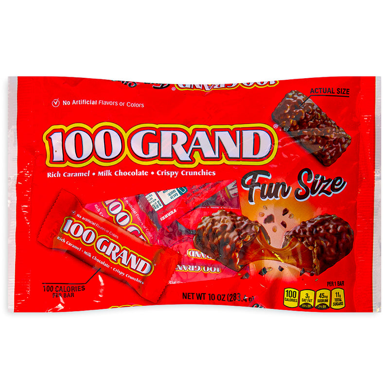 Halloween 100 Grand Bar Fun Size 10oz Front