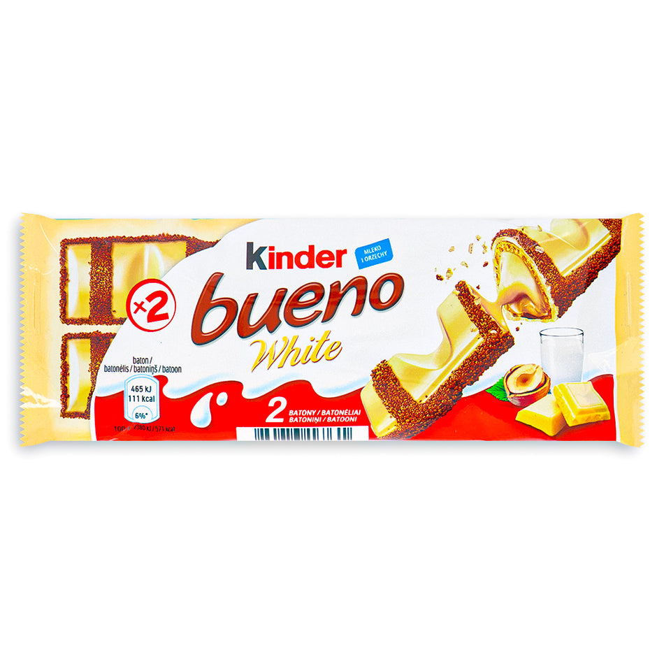 Kinder Bueno White Chocolate Bar front