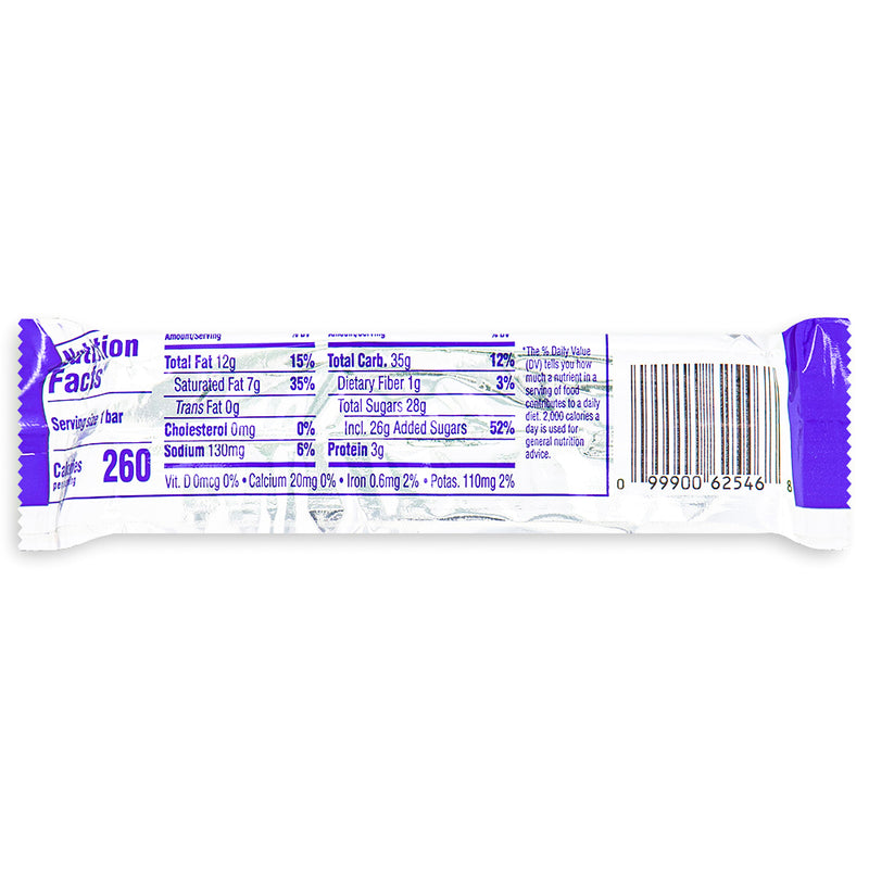 Baby Ruth Bar 1.9 oz. Back