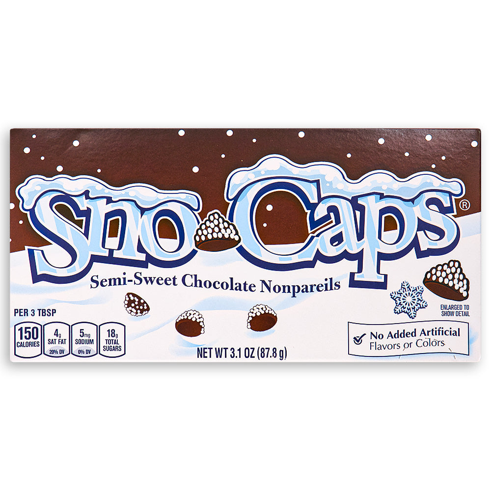 Sno Caps Chocolate NonPareils Theatre Pack Front