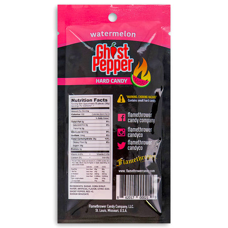 Ghost Pepper Watermelon Hard Candy 36 g Back