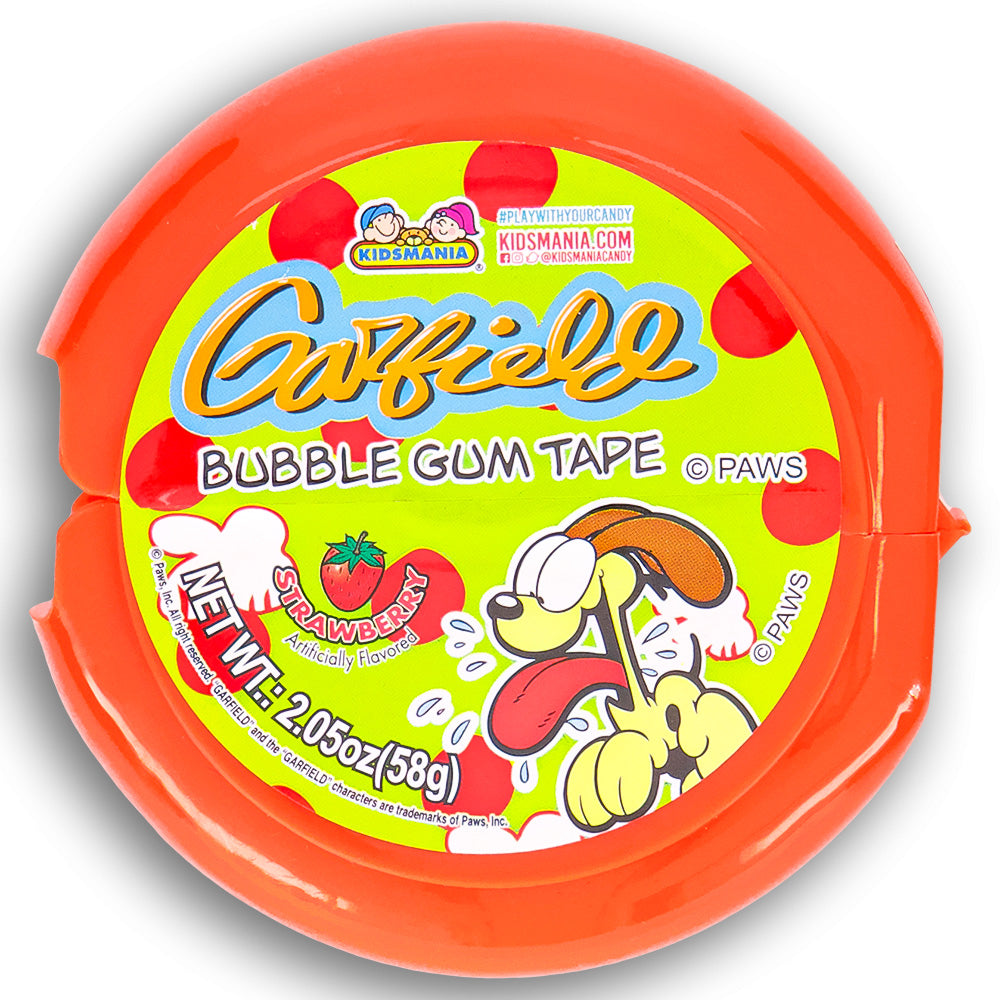 Kidsmania Garfield Bubble Gum Tape 58g Front
