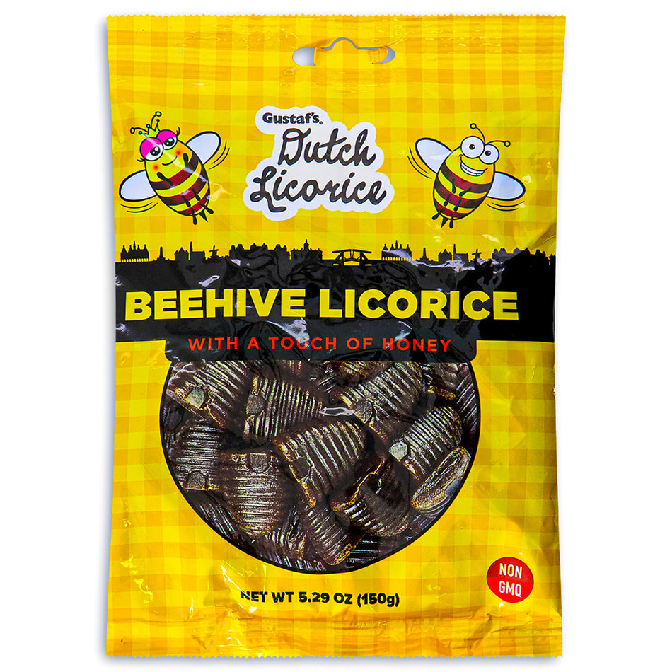 Gustaf's Dutch Licorice Beehive Candy Front