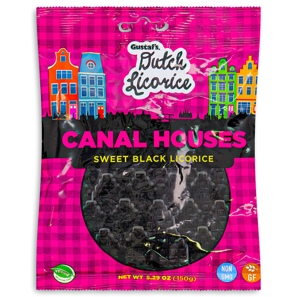 Gustaf's Dutch Licorice Canal Houses 5.29oz Front