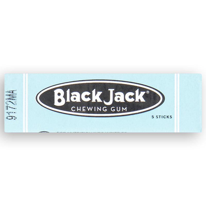 Black Jack Chewing Gum (5 Sticks) Front