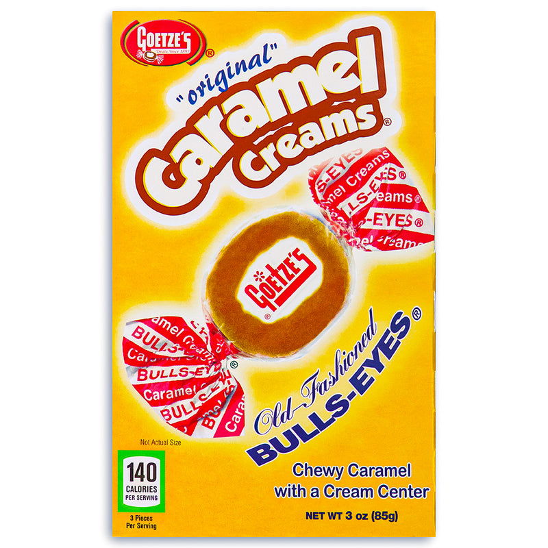 Goetze's Original Caramel Creams Theater Pack 3oz Front