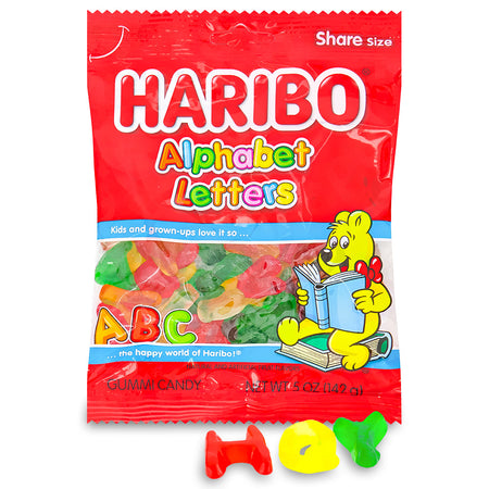 Haribo Alphabet Letters Gummi Candy 142g