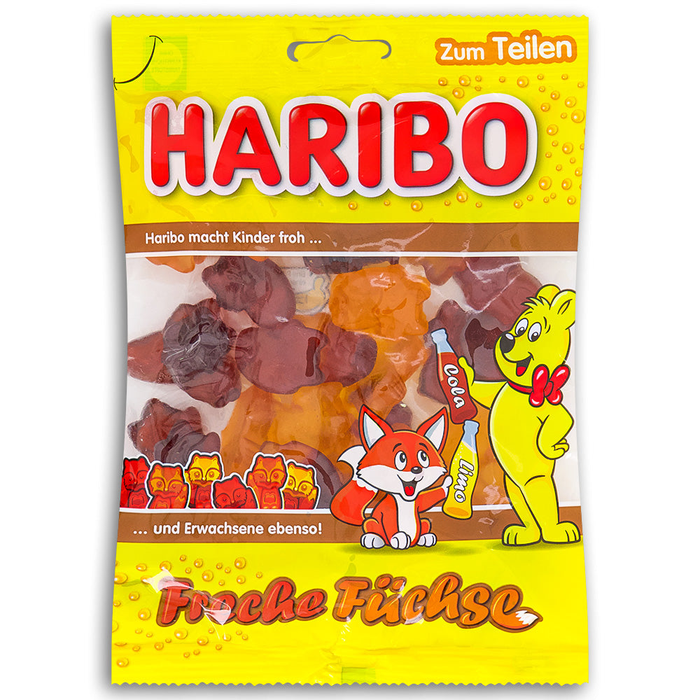 Haribo Frecha Fuchse Naught Foxes Gummy Candy 200g Front