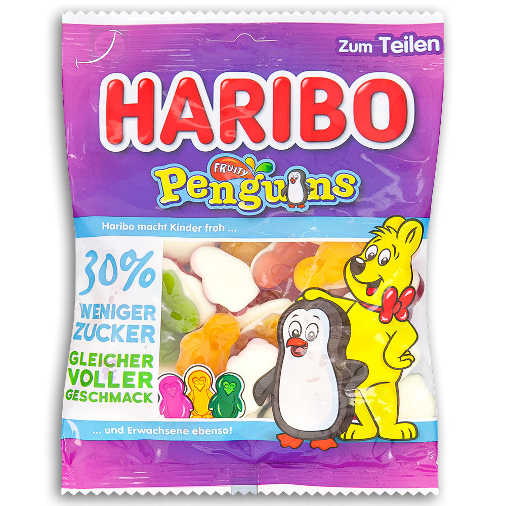 Haribo Fruity Penguins Gummy Candy 160 g Front