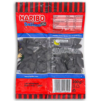 Haribo Salinos Salted Licorice Candies 200g Back Ingredients