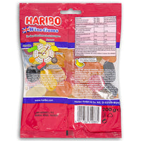 Haribo Wine Gums 200 g Back Ingredients