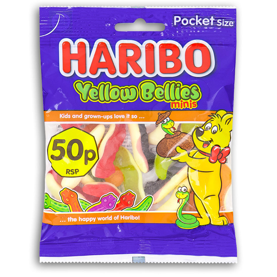 Haribo Yellow Bellies Minis UK 70g Front