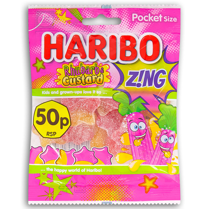 Haribo Rhubarb & Custard 70g Front