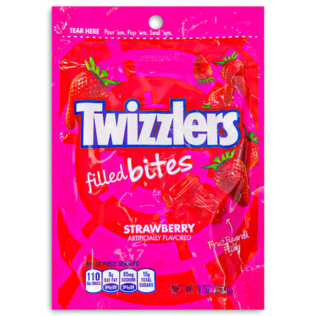 Twizzlers Strawberry Filled Bites 8oz Front